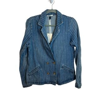NWT Universal Thread Pinstripe Denim Blazer